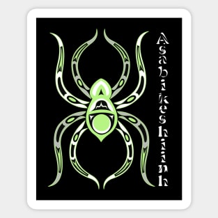 Asabikeshiinh (spider) Agender Pride Sticker